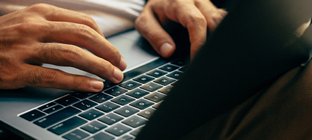 Aviron Technical Institute of Montreal Student using a laptop